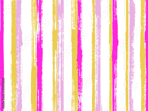 Watercolor thin straight lines vector seamless pattern. Old texture maritime shirt textile design. 