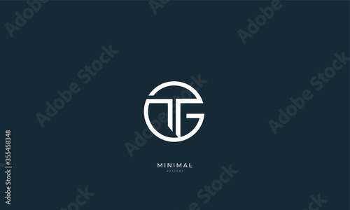 Free Download Alphabet letters icon logo GT or TG - GFXLoad