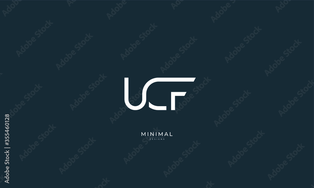 Alphabet letters icon logo UCF Alphabet letters icon logo UCF
