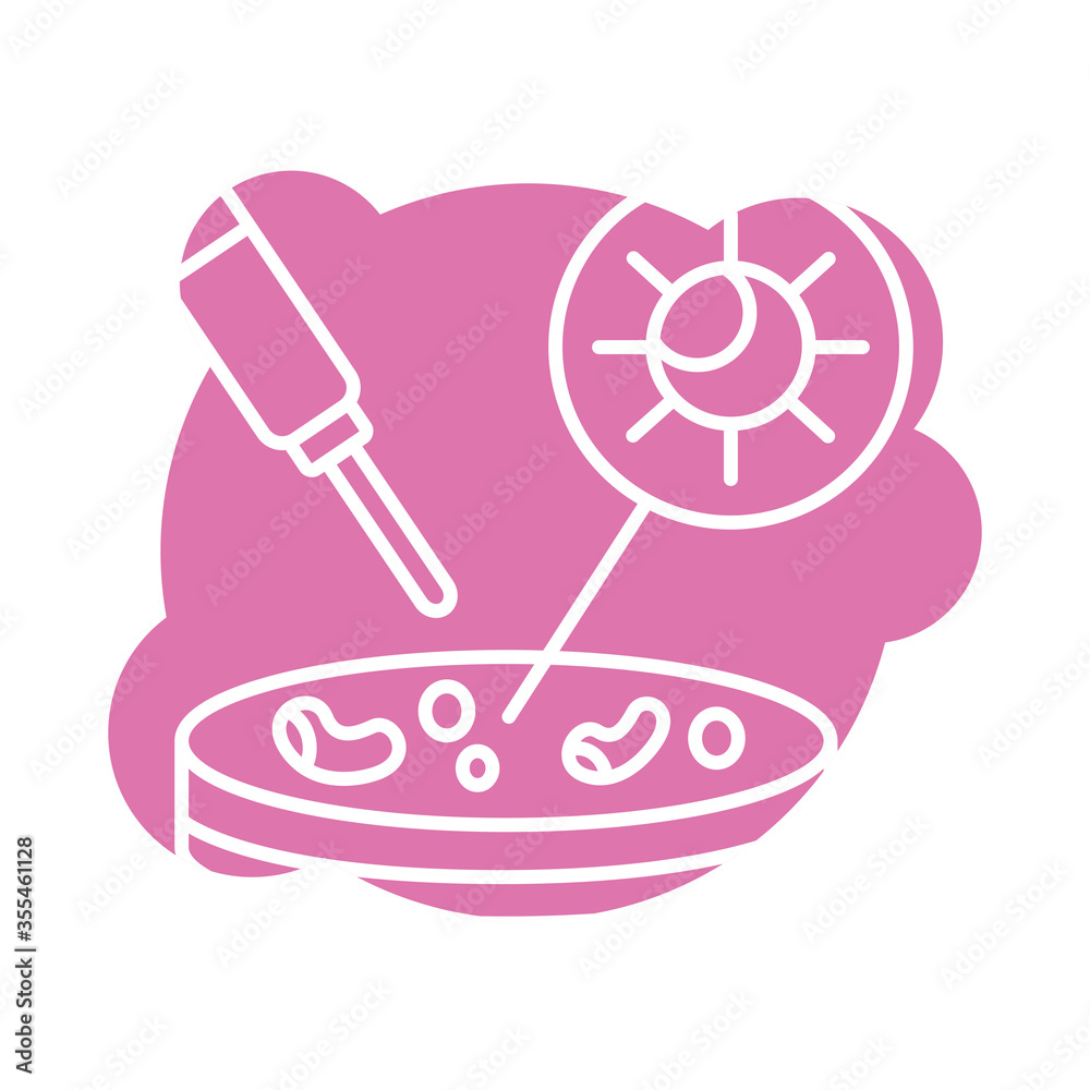 covid19 virus particle with dropper block style covid19 virus particle with dropper block style