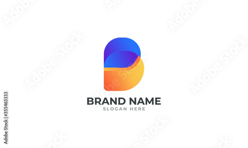 Free Download B modern letter logo design template | Awesome b letter logo mark - GFXLoad