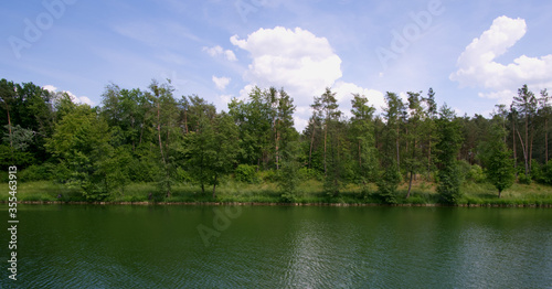 Enjoying a hot day on a river side