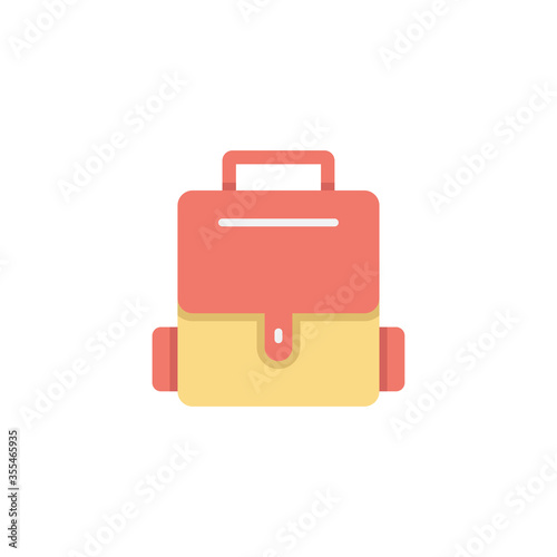 Baby bag vector icon symbol fashion isolated on white background