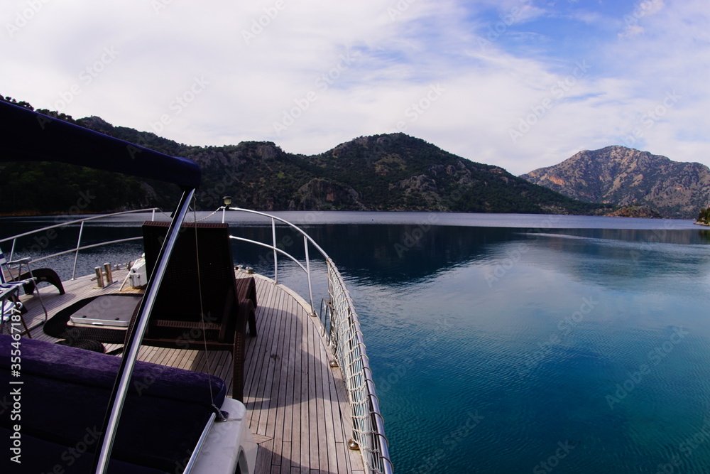 boat on the lake