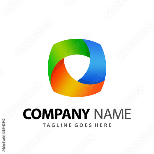 Abstract Gradient Square Shield Logo Design Vector Illustration Template Free Download Abstract Gradient Square Shield Logo Design Vector Illustration Template - GFXLoad