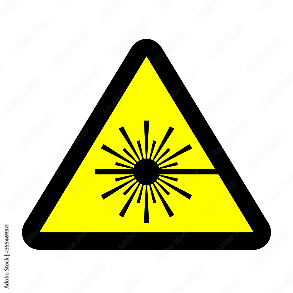 Laser beam vector symbol isolated on white background Laser beam vector symbol isolated on white background