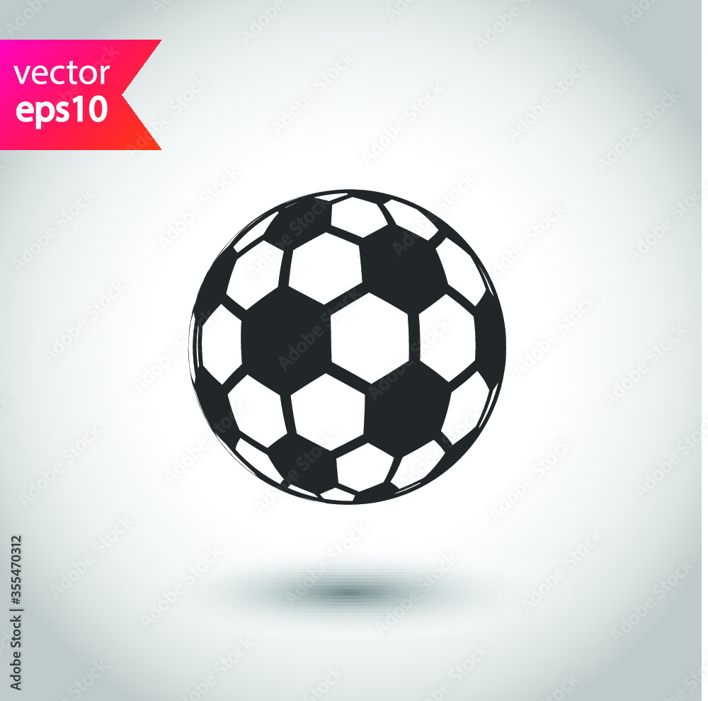 Soccer ball icon. Football game ball vector flat sign design. EPS 10 flat symbol pictogram Soccer ball icon. Football game ball vector flat sign design. EPS 10 flat symbol pictogram