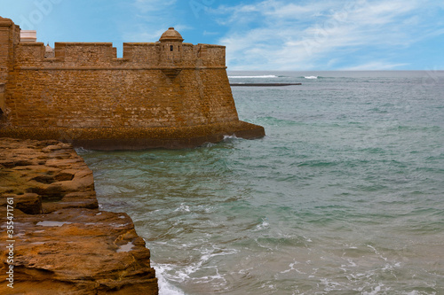 Cadiz fortress sea view, Spain photo