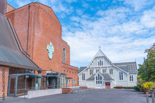 Saint Mary's cathedral church in Auckland, new Zealand photo