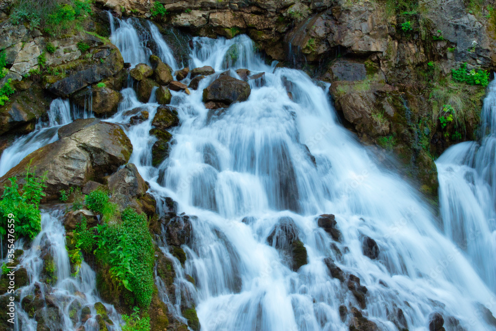 Tomara Waterfall in Gumushane, Turkey