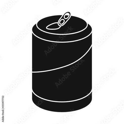Vector illustration of bottle and soda symbol. Set of bottle and tipple stock symbol for web.