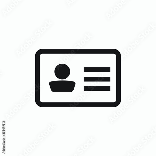 id card icon vector