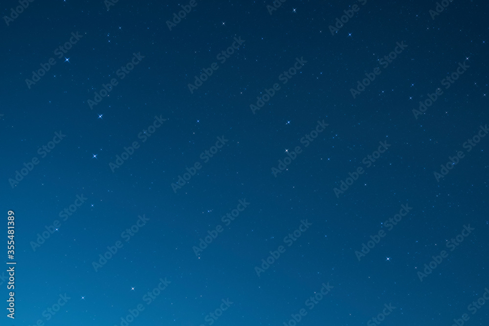 北極星、北斗七星輝く北の夜空 北極星、北斗七星輝く北の夜空