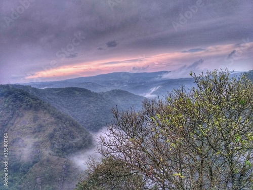 sunrise in the mountains
