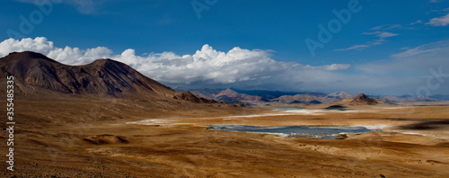 Tajikistan. High-altitude desert lake Chururkul on the North-Eastern section of the Pamir highway.