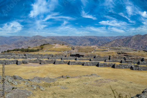 Saqsaywaman Inca ruins in Cusco, Peru