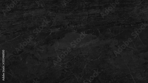 beautiful dark black marble stone texture. abstract elegance black stone background with beautiful mineral veins. photo
