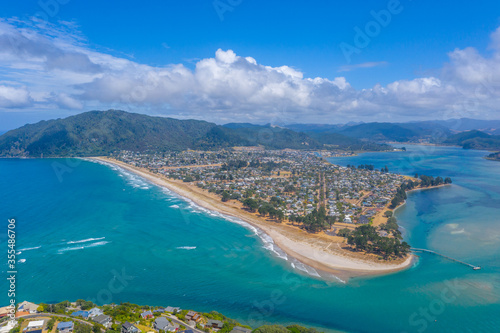 Aerial view of Pauanui at New Zealand photo