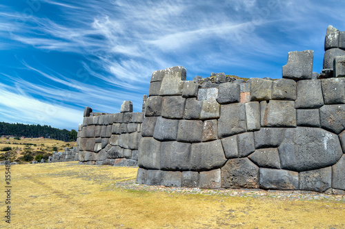 Saqsaywaman Inca ruins in Cusco, Peru