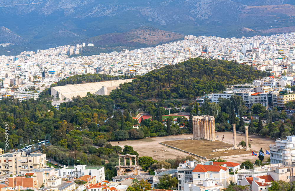 The Temple of the Olympian Zeus in Athens