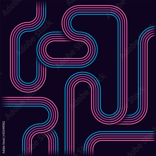 Abstract background with retro style elements in color. Vector illustration.