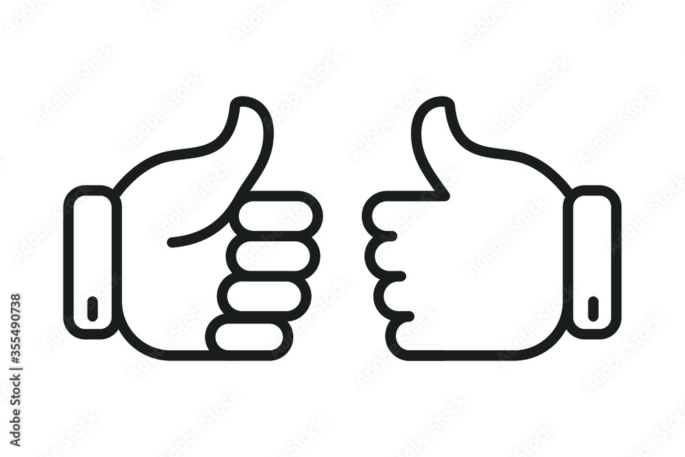 Vector thumbs up icon. Like concept. Premium quality graphic design. Modern signs, outline symbols collection, simple thin line icons set for websites, web design, mobile app Vector thumbs up icon. Like concept. Premium quality graphic design. Modern signs, outline symbols collection, simple thin line icons set for websites, web design, mobile app