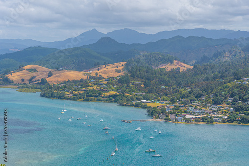 Aerial view of Pauanui at New Zealand