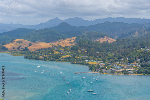 Aerial view of Pauanui at New Zealand photo