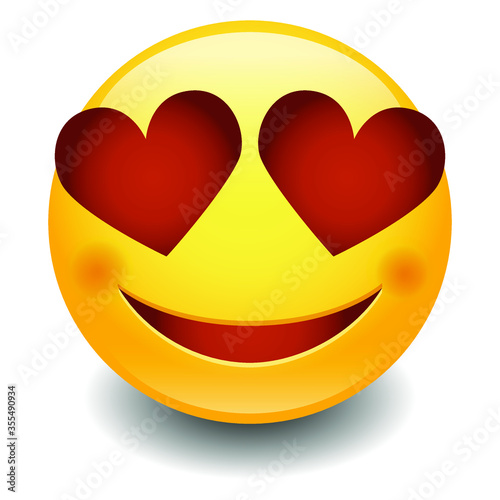 Emoji Love Smiley Face Vector Design Art