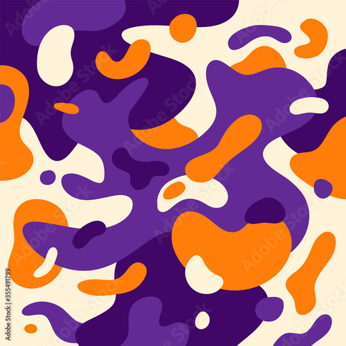Fluid abstraction in color. Vector illustration.