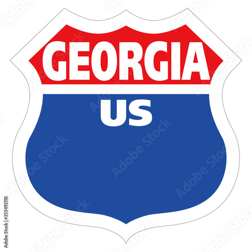 全米50州 国道標識板　US ROUTE SIGHN BOARD Georgia ジュージア州
