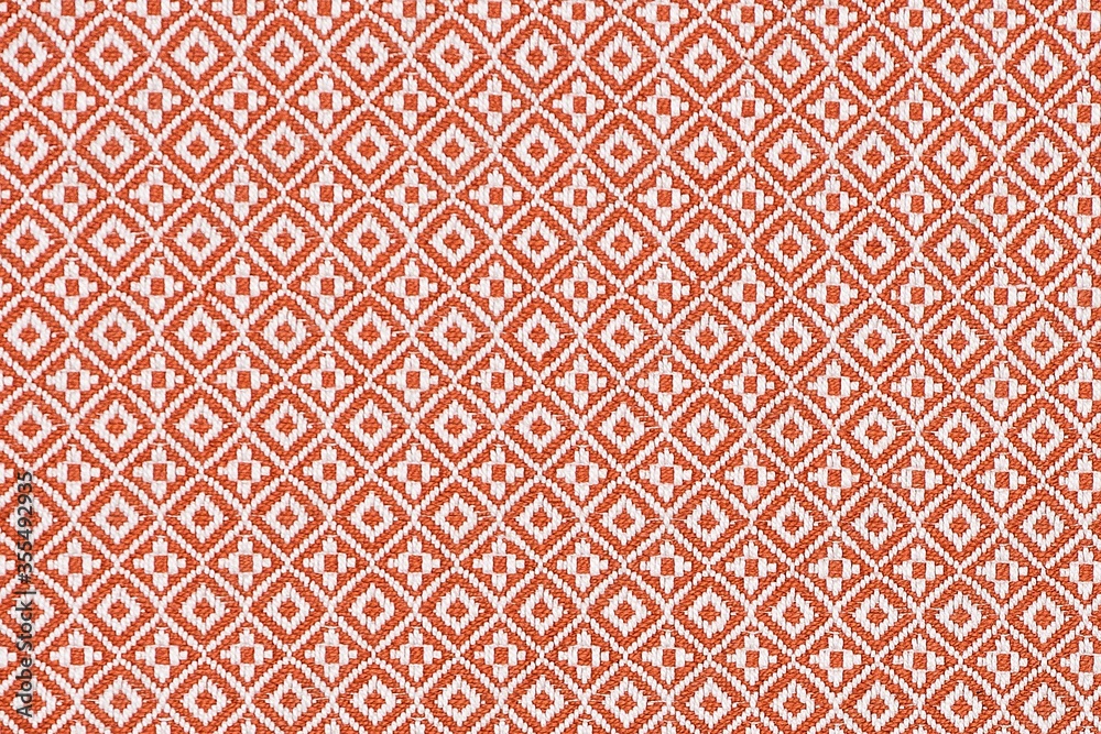 Burnt orange cotton fabric texture for curtains, cushions, upholstery Burnt orange cotton fabric texture for curtains, cushions, upholstery