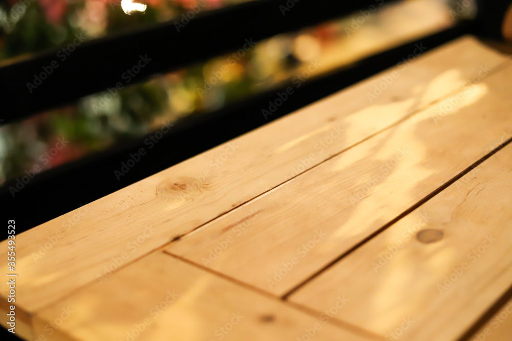 Wood table background. Perspective wood over blur background Wood table background. Perspective wood over blur background