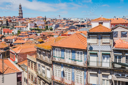 Oporto, Portugal old town panoramic view.