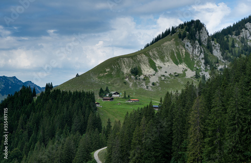 Landscape view near the german mountain called Taubenstein photo