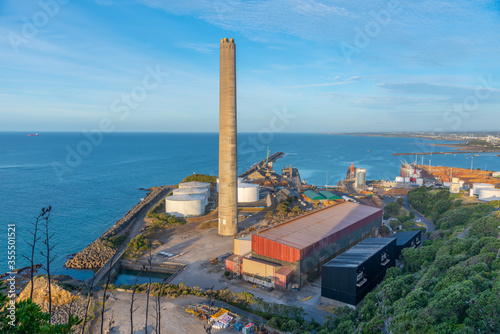 Industrial facitilies at New Plymouth, New Zealand photo