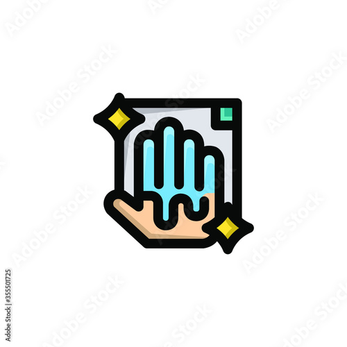 Hand Wash Icon, Hygiene Symbol.