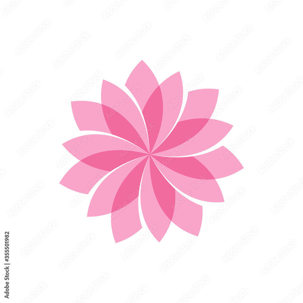 Flower logo vector design template Flower logo vector design template