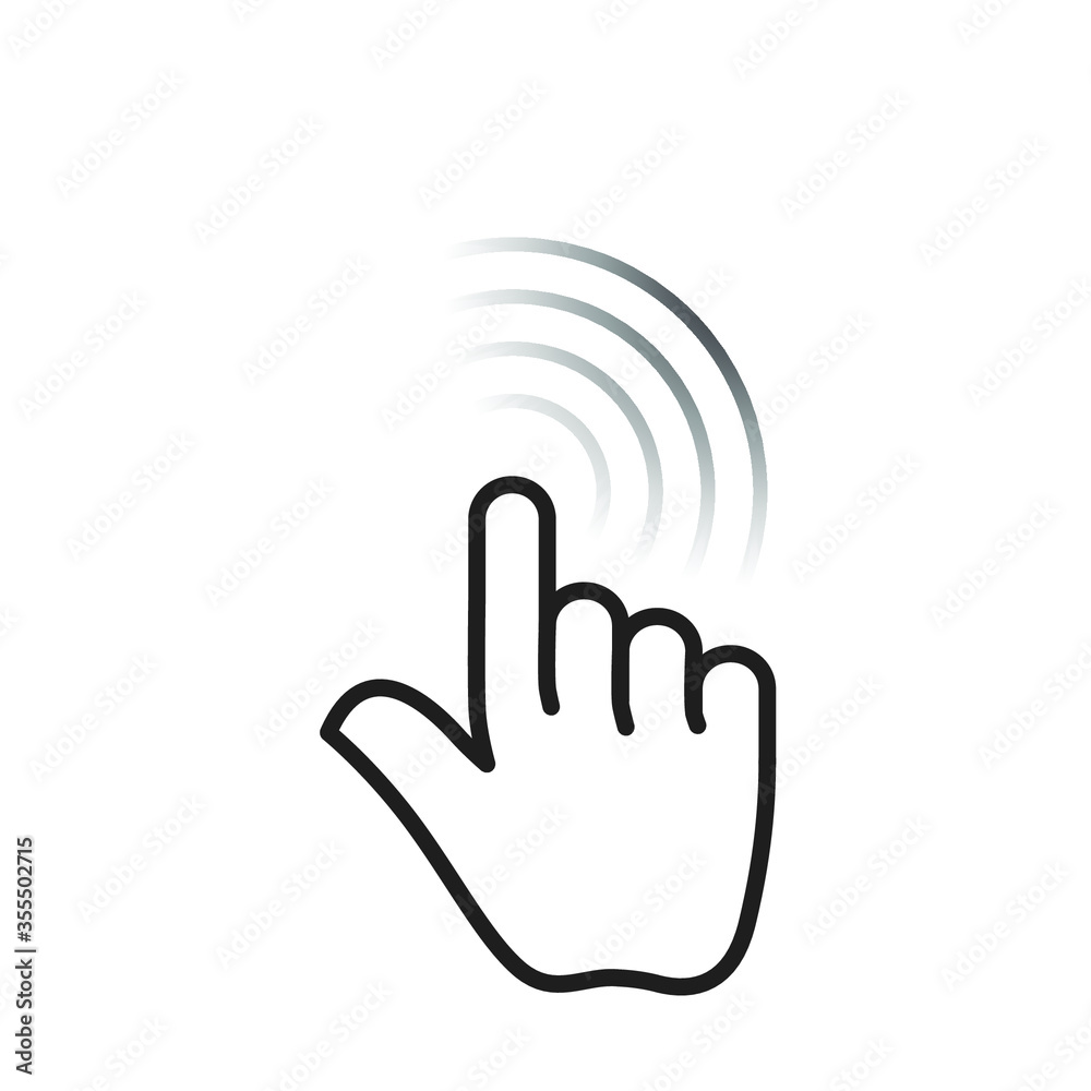 Hand Touch icon vector. Touch icon vector Hand Touch icon vector. Touch icon vector