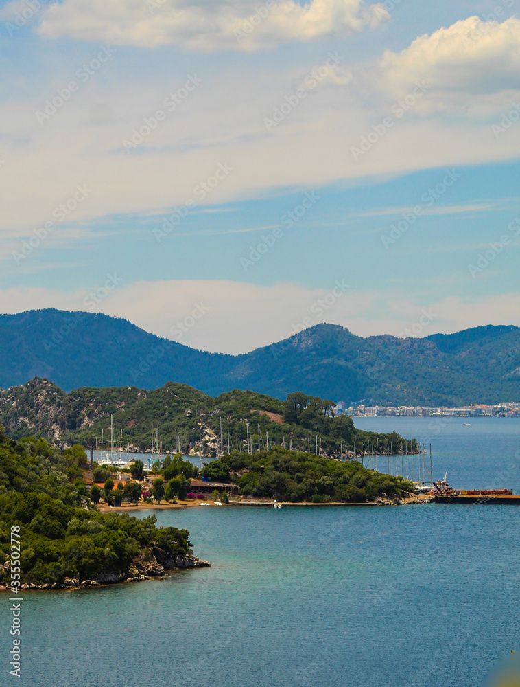 view of the bay of Marmaris, Turkey