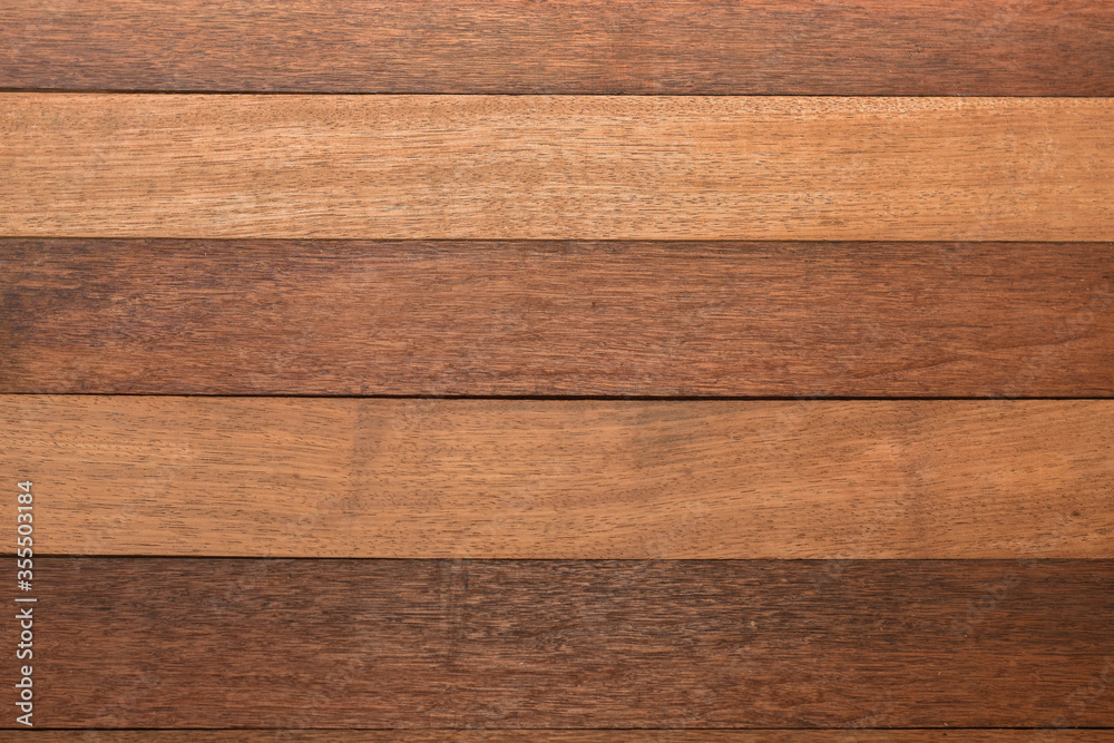 Naklejka premium Brown wood table texture background.