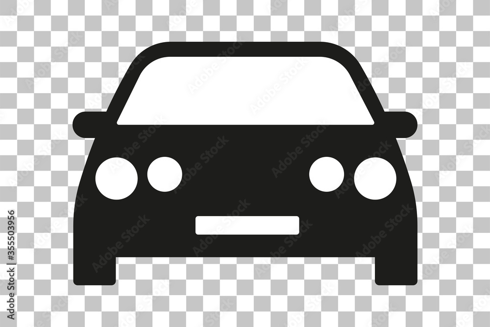 Car icon . Car . Car symbol . Black machine for applications and web sites. Vector illustration