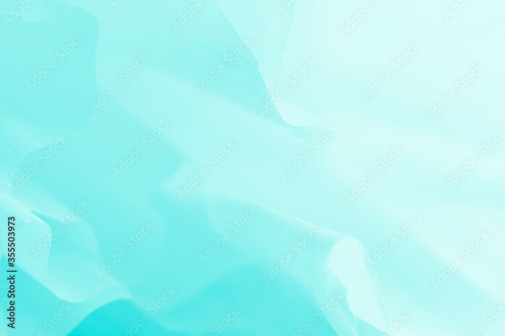 Fototapeta premium Pale aquamarine turquoise gradient abstract background, color gradation