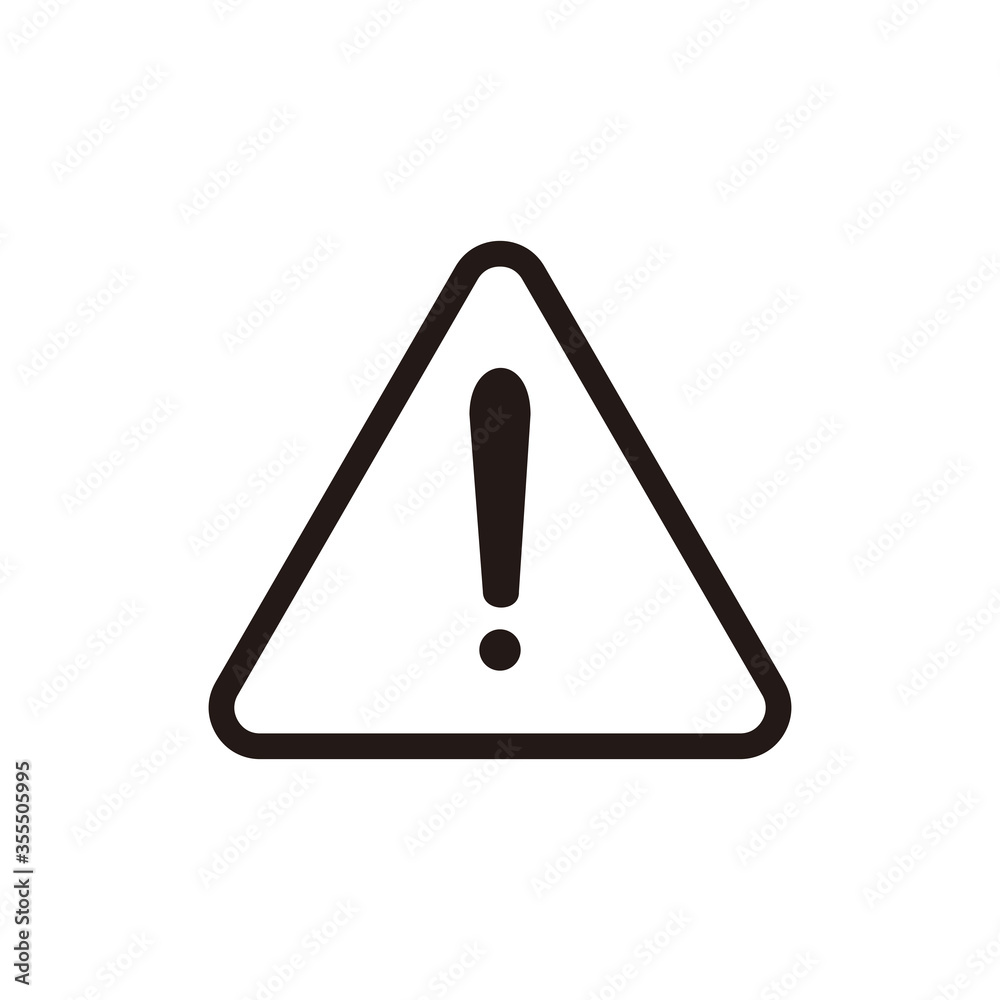 Attention warning. Alert sign with exclamation mark. Vector illustration. Attention warning. Alert sign with exclamation mark. Vector illustration.