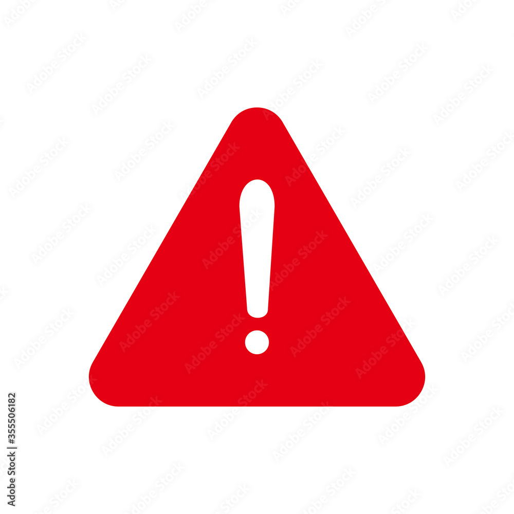 Attention warning. Alert sign with exclamation mark. Vector illustration. Attention warning. Alert sign with exclamation mark. Vector illustration.