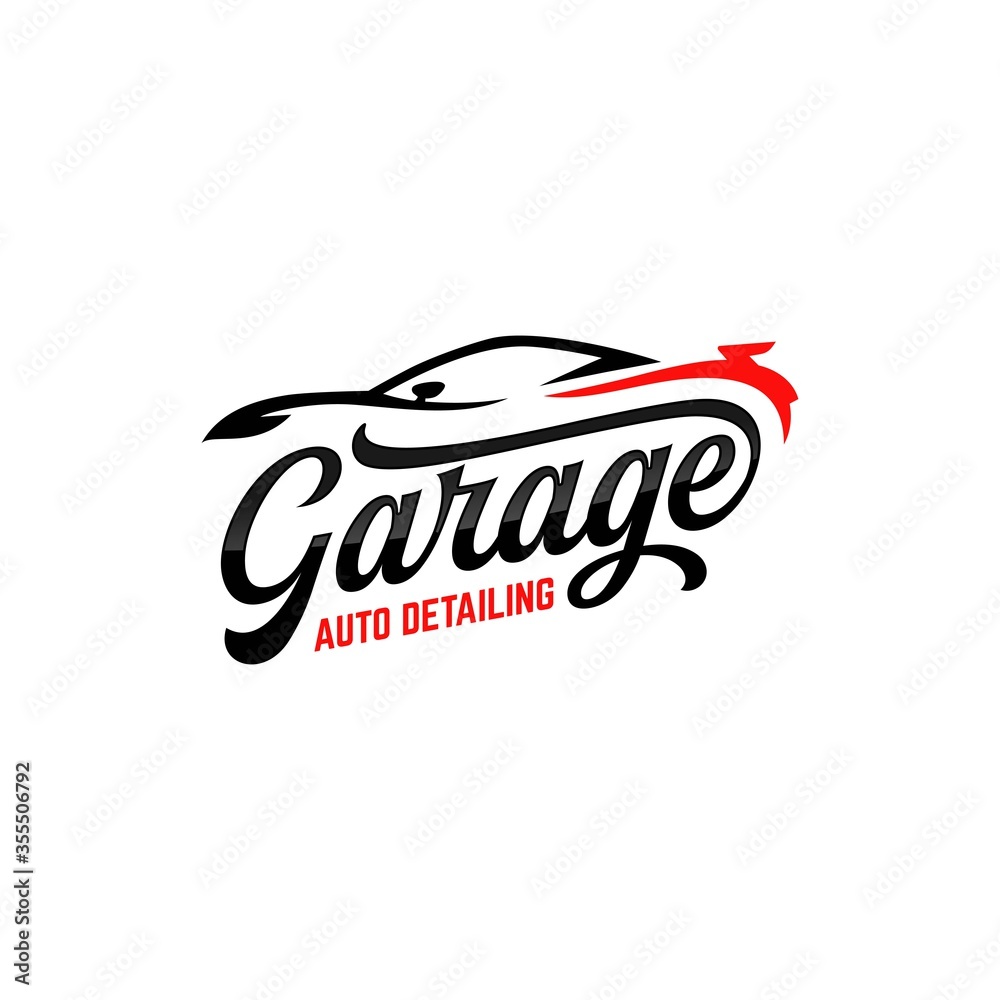 auto detailing logo polisher car  automotive - obrazy, fototapety, plakaty 