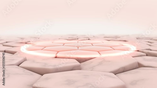 3d animation of cream and lotion drops into dry skin cells and then turns into a healthy skin. photo