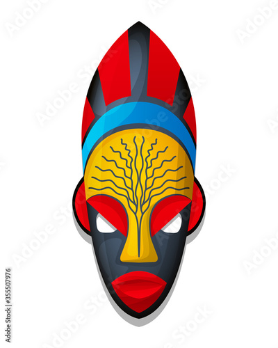 Vector tribal mask 7