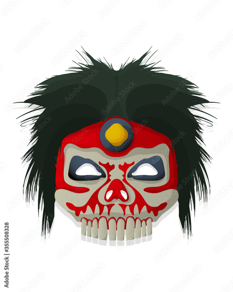 Obraz premium Vector tribal mask 17