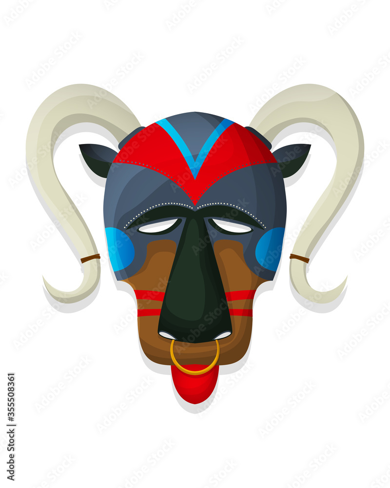 Fototapeta premium Vector tribal mask 19
